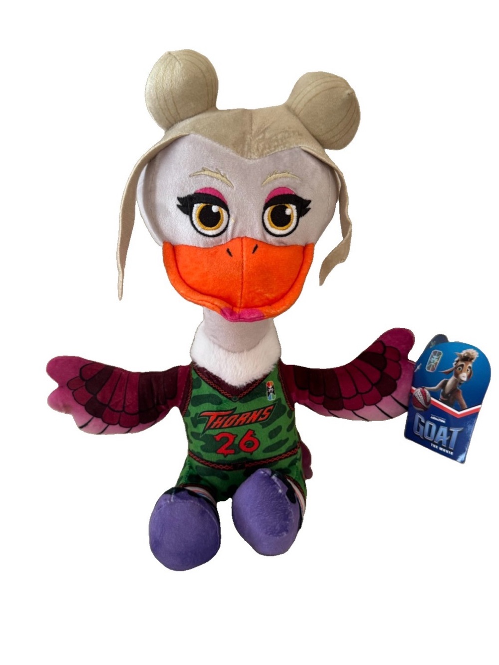 GOAT the movie Olivia Burke #26 12" plushie. NWT